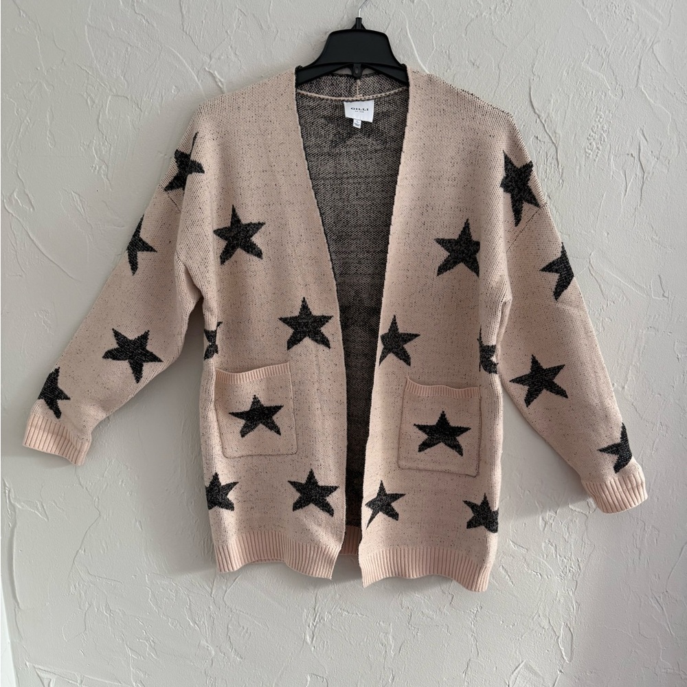Gilli Black and Cream Knit Sweater